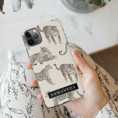 Oerwoud Leopard Wild Animal Pattern iPhone Hoesje