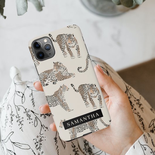 Oerwoud Leopard Wild Animal Pattern iPhone Hoesje