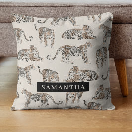 Oerwoud Leopard Wild Animal Pattern Kussen
