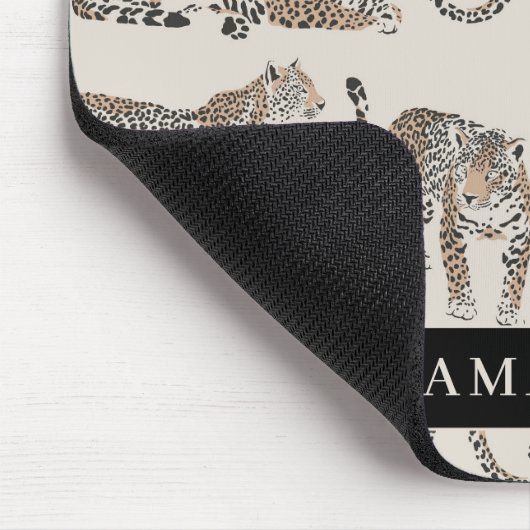 Oerwoud Leopard Wild Animal Pattern Muismat (Hoek)