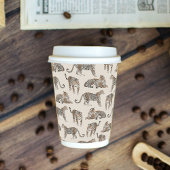 Oerwoud Leopard Wild Animal Pattern Papieren Bekers