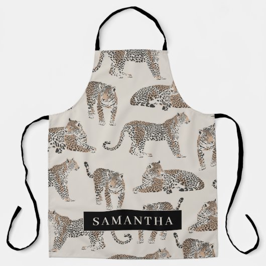 Oerwoud Leopard Wild Animal Pattern Schort (Voorkant)