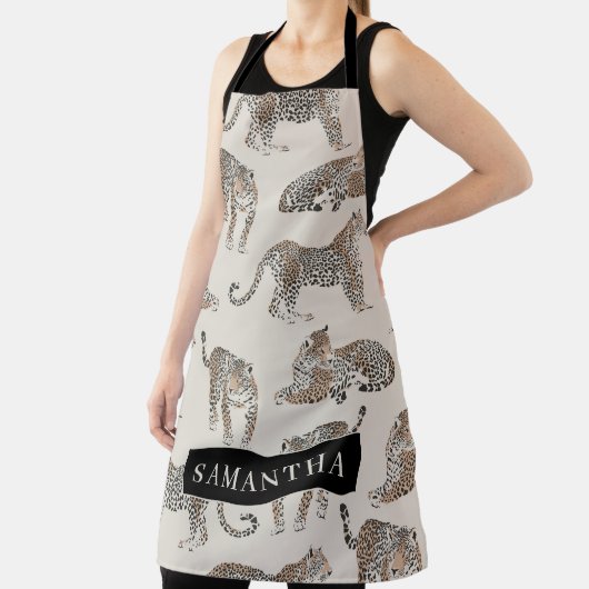 Oerwoud Leopard Wild Animal Pattern Schort (Insitu)