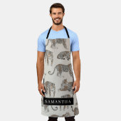 Oerwoud Leopard Wild Animal Pattern Schort (Gedragen)