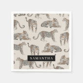 Oerwoud Leopard Wild Animal Pattern Servet (Voorkant)