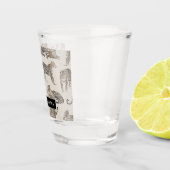 Oerwoud Leopard Wild Animal Pattern Shot Glas (Rechts)