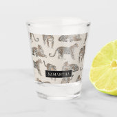 Oerwoud Leopard Wild Animal Pattern Shot Glas (Voorkant)