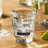 Oerwoud Leopard Wild Animal Pattern Shot Glas