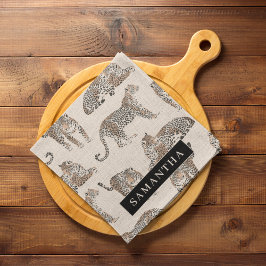 Oerwoud Leopard Wild Animal Pattern Theedoek