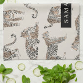 Oerwoud Leopard Wild Animal Pattern Theedoek (Gevouwen)