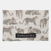 Oerwoud Leopard Wild Animal Pattern Theedoek (Horizontaal)