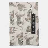 Oerwoud Leopard Wild Animal Pattern Theedoek (Verticaal)