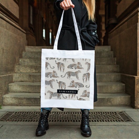 Oerwoud Leopard Wild Animal Pattern Tote Bag