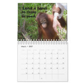 Oerwoud Lessons-kalender voor wilde dieren Kalender (Mar 2027)