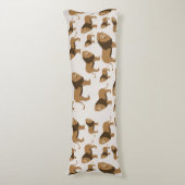 Oerwoud Lion Animal Patroon Lichaamskussen (Voorkant Verticaal)