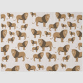 Oerwoud Lion Animal Patroon Tissuepapier (Voorkant)