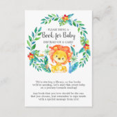 Oerwoud Lion Baby shower Boek voor Baby Kaart (Voorkant)