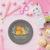 Oerwoud Lion Baby shower bord (Feest)