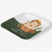 Oerwoud Lion Baby shower Papieren Borden Papieren Bordje (Gebogen)