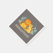 Oerwoud Lion Baby shower servet (Hoek)