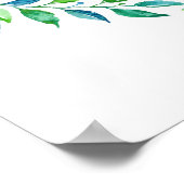 Oerwoud Lion Baby shower Welkom Poster (Hoek)