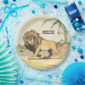 Oerwoud Lion Birthday Party Papieren Bordje (Feest)