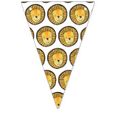 Oerwoud Lion Happy Birthday Vlaggetjes (Eerste vlag)