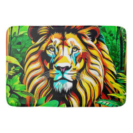 Oerwoud Lion Pop Art Design Badmat