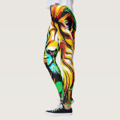 Oerwoud Lion Pop Art Design Leggings (Links)