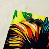 Oerwoud Lion Pop Art Design Strandlaken (In situ)