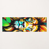 Oerwoud Lion Pop Art Design Yogamat (Achterkant (horizontaal))