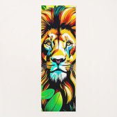 Oerwoud Lion Pop Art Design Yogamat (Voorkant)