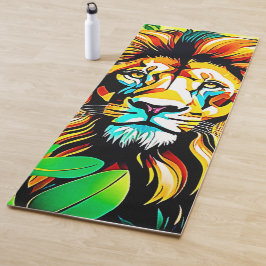 Oerwoud Lion Pop Art Design Yogamat