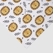 Oerwoud-lionpatroon met Kinder naam Tissuepapier (Detail)