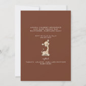 Oerwoud Love Het is een Boy Baby shower Invitation Kaart (Achterkant)