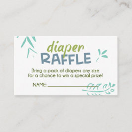 Oerwoud Luier Raffle Ticket Informatiekaartje