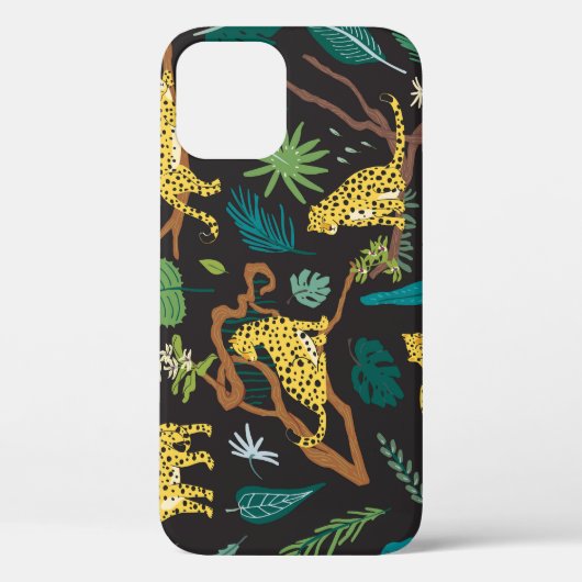 Oerwoud Luipaarden: Wildlife Illustraties Case-Mate iPhone Case (Achterkant)