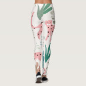 Oerwoud, luipaardprint, . leggings (Achterkant)