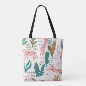 Oerwoud, luipaardprint, . tote bag (Achterkant)