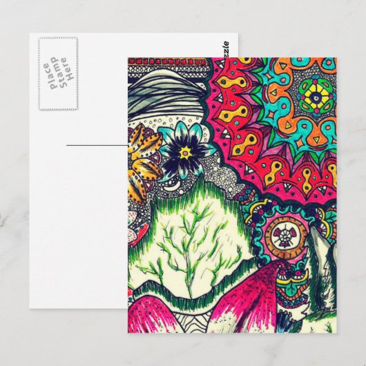 Oerwoud Lush Briefkaart (Voorkant / Achterkant)