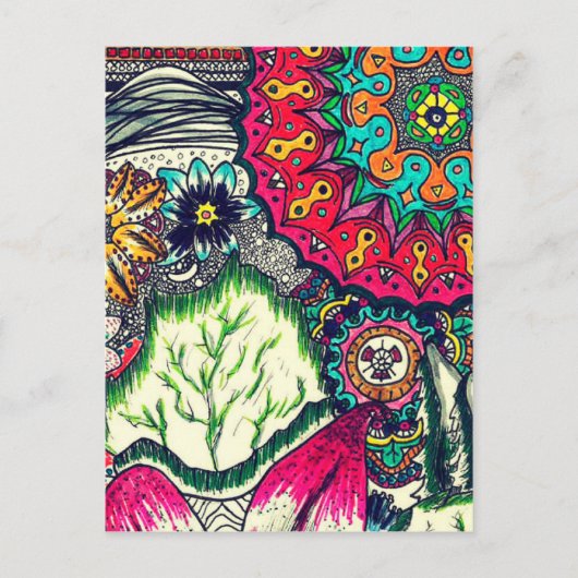 Oerwoud Lush Briefkaart (Voorkant)