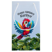 Oerwoud Macaw Safari Parrot Bird uit het tropische Klein Cadeauzakje (Achterkant)