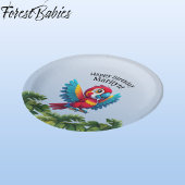 Oerwoud Macaw Safari Parrot Bird uit het tropische Papieren Bordje