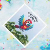 Oerwoud Macaw Safari Parrot Bird uit het tropische Servet