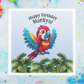 Oerwoud Macaw Safari Parrot Bird uit het tropische Servet