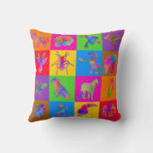 Oerwoud Madness 9 Inch Blocks Cheater Quilt Kussen (Achterkant)