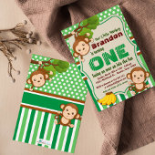 Oerwoud Mapkey Safari Animal Kinderen van Birthday Kaart