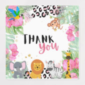 Oerwoud meisjes dank je labels (Design 2)