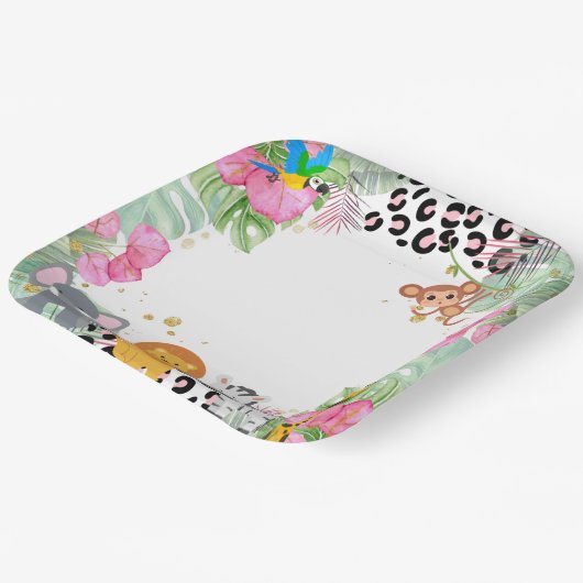 Oerwoud meisjes papier Bord (Gebogen)