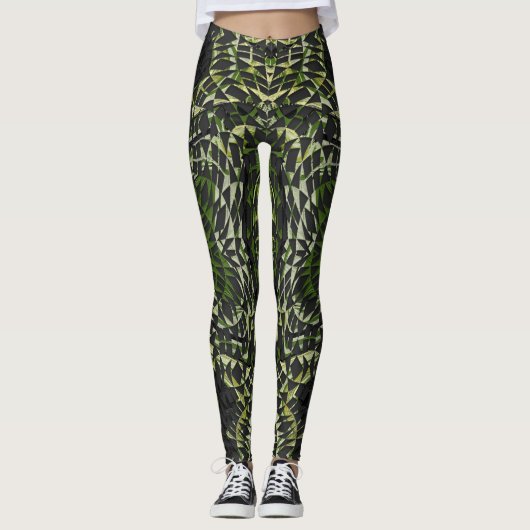 Oerwoud mengen leggings (Voorkant)